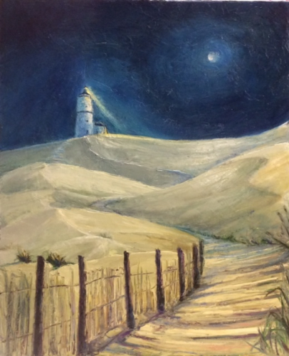Peinture "chemin des dunes"